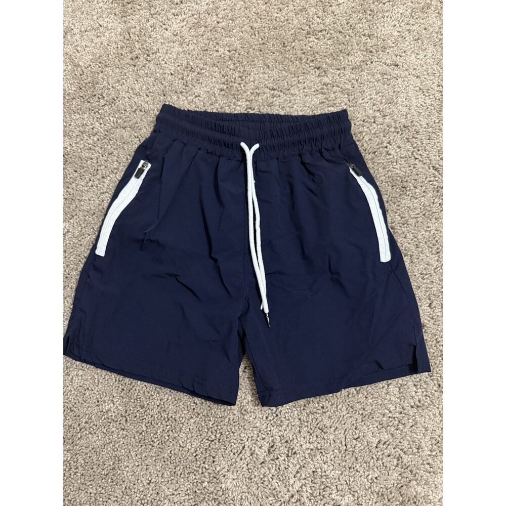 Muscle Skull Men’s Athletic Shorts Blue Size Medium